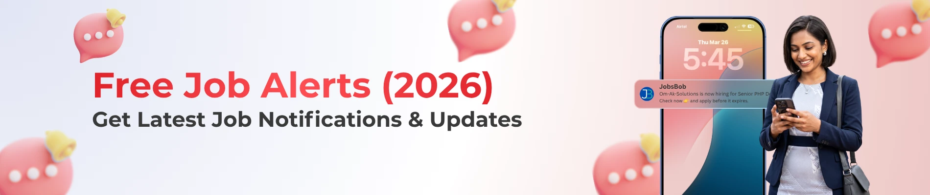 Free Job Alerts (2026) – Get Latest Job Notifications & Updates